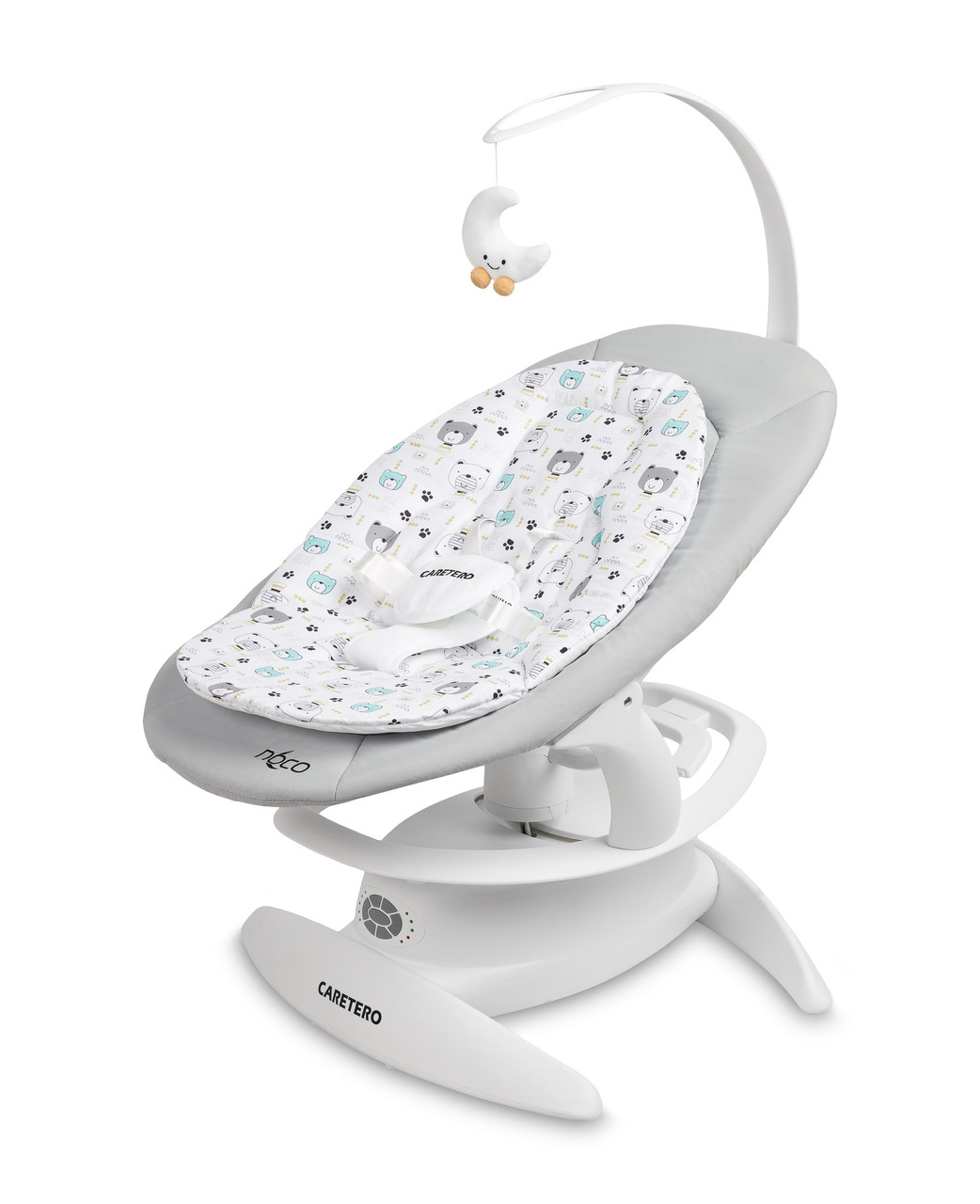 Дитяча гойдалка шезлонг 2 в 1 Caretero Noco Grey