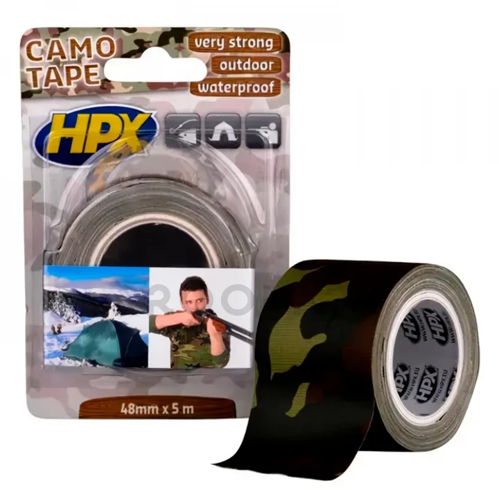 Стрічка армована камуфляжна HPX CAMOTAPE (48мм х 5м), фото 1