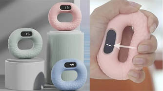 Електронний кистьовий еспандер Силовий тренажер для рук із зарядним пристроєм AND706