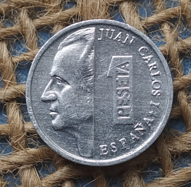 1 песета 1990 року. Iспанiя