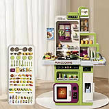 Кухня дитяча 100 см вода пар 91 предмет звуки готування мікрохвильовка продукти 938 А, фото 2