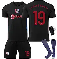 Футбольная форма детская Lamine Yamal (Ламин Ямал) 19 Barcelona (Барселона), сезон 24/25 с гетрами (размер