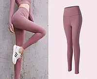 Спортивний набір одягу для жінок 2в1, рожевий і такий же блакитний в наявності(лонгслів і лосини)