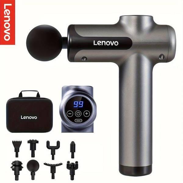 Масажний пістолет Lenovo | 8 насадок | 99 режимів | Новий