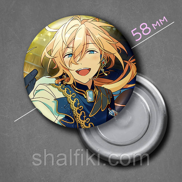 "Ейчі Теншоуін (Aнсамбль Зірок / Ensemble Stars)" магніт круглий Ø58 мм, фото 1