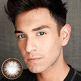 Карі контактні лінзи для чоловіків - ЧоКо | Лінзи для хлопчиків карі натуральні | Чоловічі кольорові лінзи, фото 3