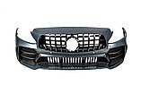 Передний бампер в сборе (дизайн C63 GT) для Mercedes C-сlass W205 2014-2021 гг, фото 3