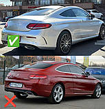 Комплект обвесов с диффузором для Coupe (дизайн Black Mamba C63GT) для Mercedes C-сlass W205 2014-2021 гг, фото 6