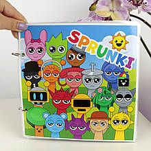 000123 Гра розвивальна з липучками. Книга на липучках Sprunki