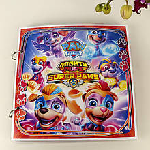 000122 Розвивальна гра на липучках Щенячий Патруль Книга альбом із липучками