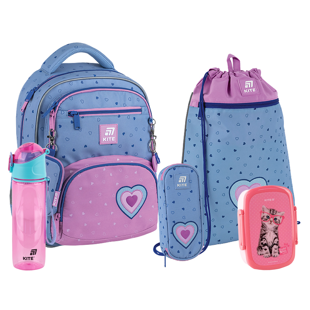 Шкільний набір Kite 5 в 1 Education Lovely SET_K25-773M-1