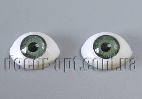 Око ляльки зелені 14х10 мм 2 шт.