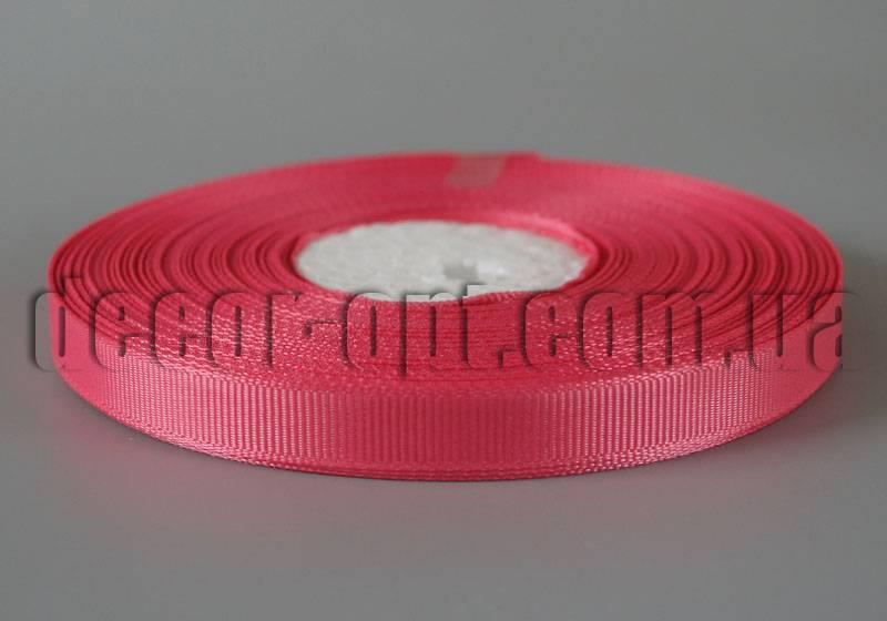 Стрічка репсова відтінок рожевий 0,9 см/36ярд арт.65