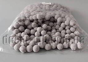 Фетрові помпони оксамитові сірі 33 1,5 см/1000 шт.