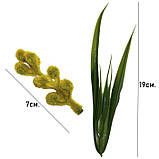 Штучні квіти букет мімоза пухнаста 7 гілок, 40см, фото 5