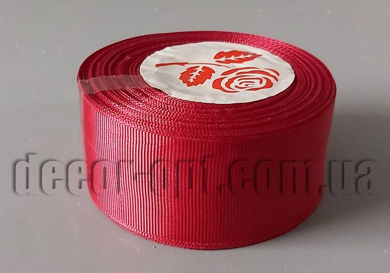 Стрічка репсова відтінок бордовий 4 см 25 ярд арт.86