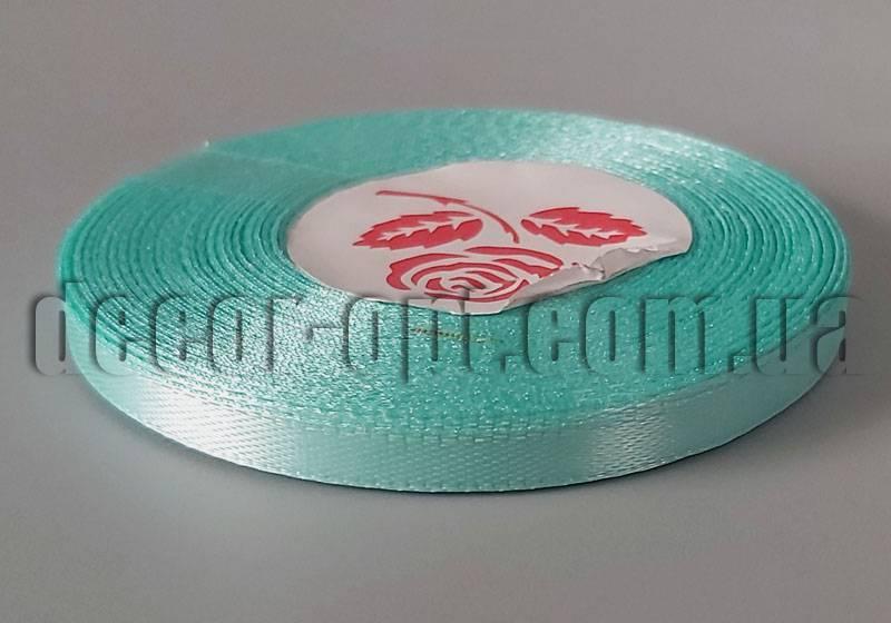 Стрічка атласна відтінок бірюзового 0,6 см 36ярд арт.199