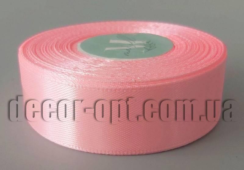 Стрічка атласна відтінок рожевого 2,50 см 36ярд арт.148