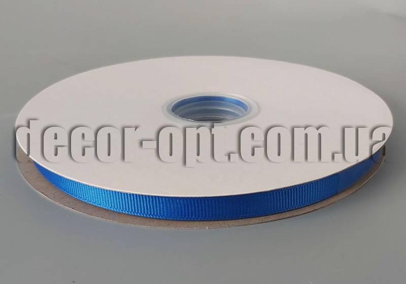 Стрічка репсова синя 0,9 см/100ярд арт.40