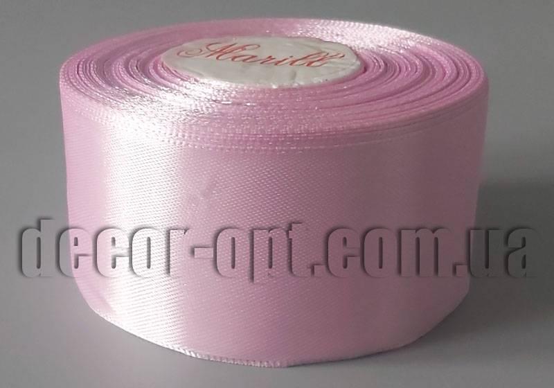 Стрічка атласна відтінок рожевого 5,00 см 36ярд арт.149