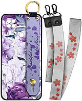 Чохол SHLab Xiaomi Redmi 9C Beautiful Flower + два ремінці з карабіном