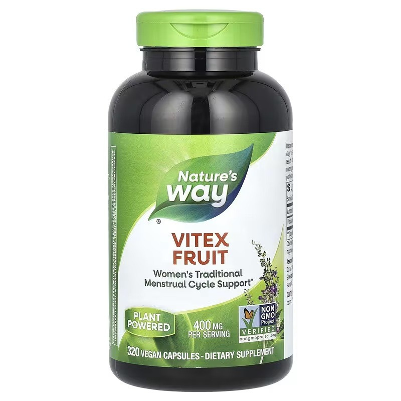 Витекс, Vitex Fruit, 400 mg, Nature's Way, 320 Капсул
