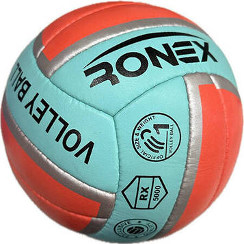 М'яч волейбольний Ronex Orange/Green Cordy No5 RX-GRV