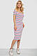 Плаття в смужку, колір біло-червоний, 244R536-2, фото 2