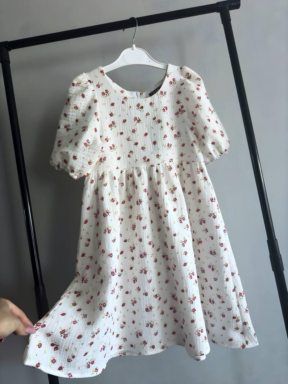 Сукня "Ірина" муслін біла, фото 1