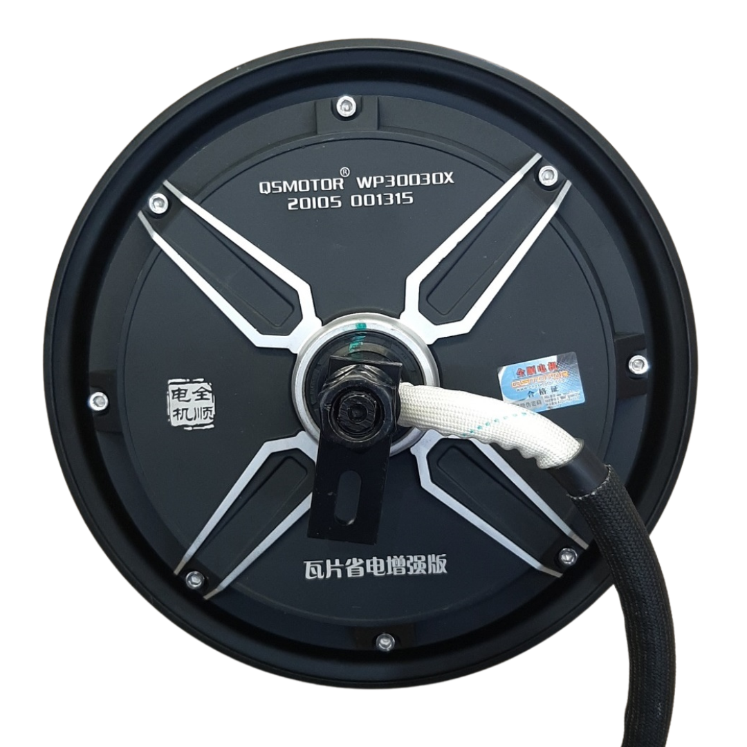 Мотор-колесо QS 205 V3 72 В 3000 Вт 50H прямий привод, під шину 12*3,5", дропаут 200 мм