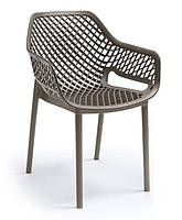 Стілець садовий пластиковий BICA Aria, бежево-сірий