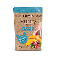 Паучи Fitmin cat Purity pouch Короп з гарбузом 100г