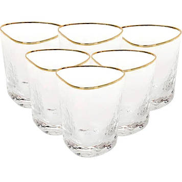 Набір з 6 склянок, 400 мл, для лимонаду, води, соку та коктейлів HP-16-26