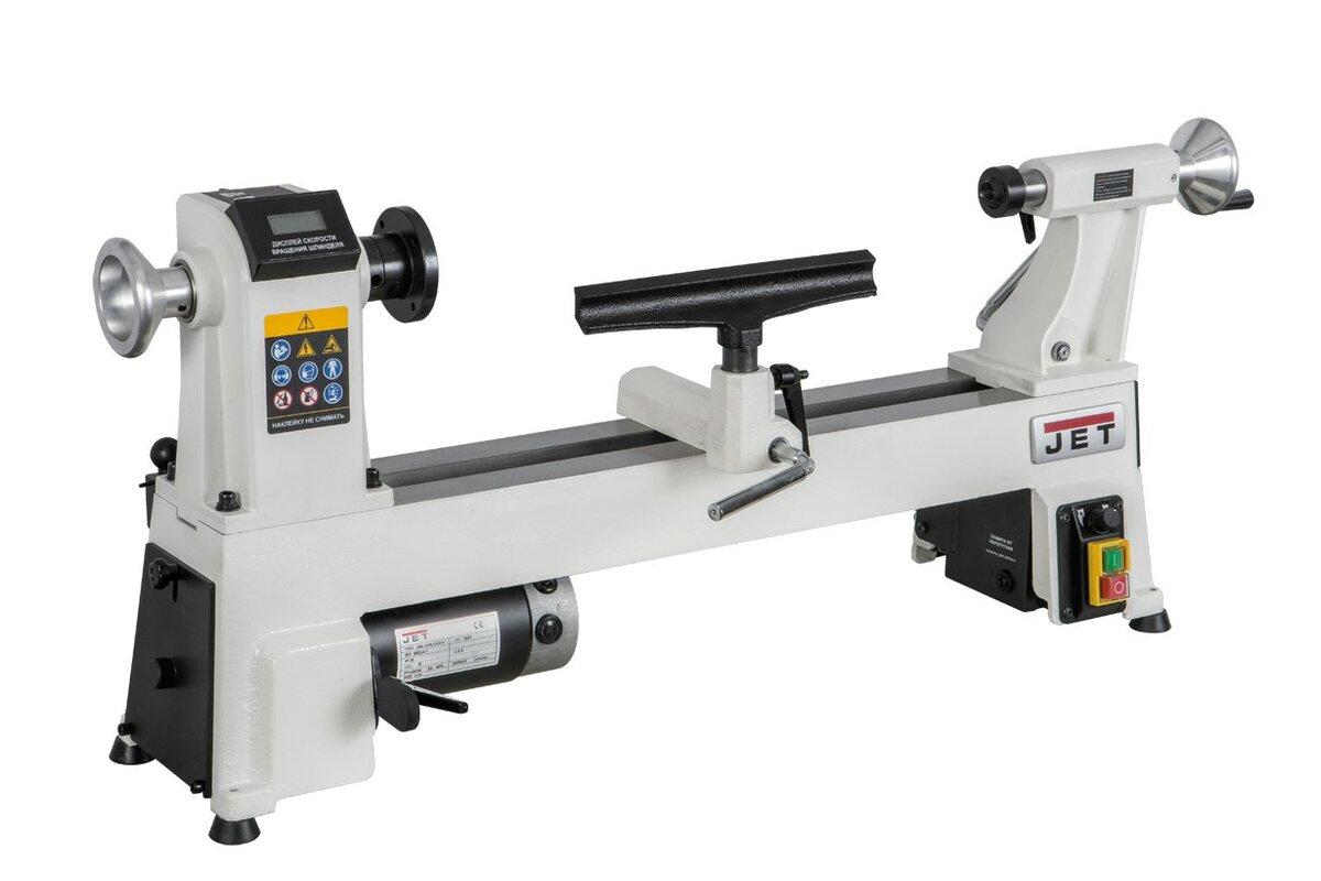 Токарний верстат по дереву JET JWL-1220LVS : 230В, 0,55кВт;  стан/оп. Ø 305/240мм. регул 450-3500,об