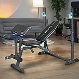 Багатофункціональна силова лава THUNDER CROUL для жиму лежачи, вправ на біцепс, ноги, плечі та прес, фото 3