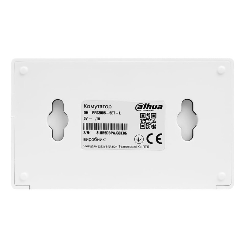 Комутатор Dahua DH-PFS3005-5ET-L, фото 1