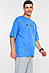 Футболка чоловіча батальна синього кольору 200468M, фото 2