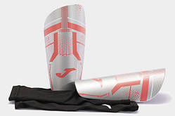 Щитки Joma J-PRO сріблястий, кораловий Чол L (зріст 155-175 см)