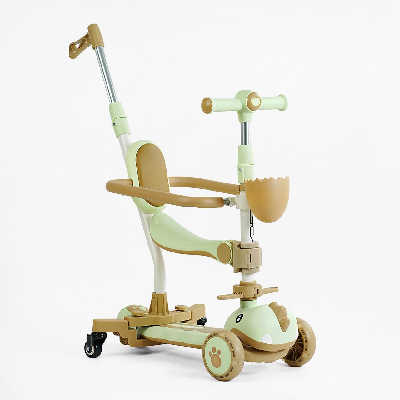 Самокат 5в1 Skyper колеса PU 125х40мм зі світлом, українська музика та підсвічування платформи, з додатковими