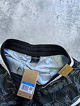 Літні чоловічі спортивні шорти Jordan Diamond Black White Print шорти Чорні Джордан з кишенями 100% поліестер, фото 4