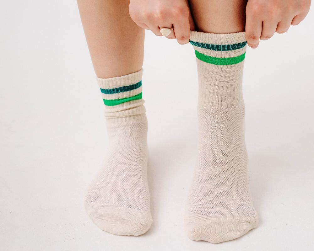 Шкарпетки з конопель, довгі молочно-білі. Демісезонні (27 см. 40-42р.)