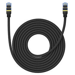Мережевий кабель Baseus High Speed CAT7 10Gigabit Ethernet Cable (Braided Cable)10m Cluster Black