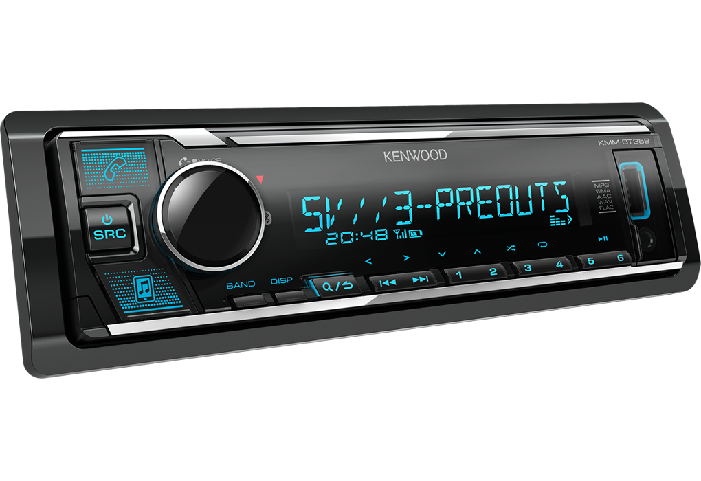 Kenwood KMM-BT358 автомагнітола з Bluetooth USB змінна підсвітка 3 RCA-виходу