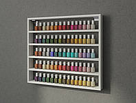 Настінна полиця для гель лаків. Полиця для косметики. Настінна полиця для салону краси.