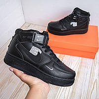 Nike air Force 1 Mid LV8 Black чорні