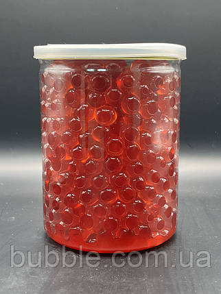 Фруктові кульки Bubble Tea "ПОЛУНИЦЯ" 1 кг, фото 1
