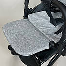 Підніжка-подовжувач 21 см для коляски Yoya 175 A+ колір Сірий 100213, фото 4