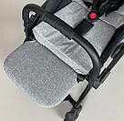 Підніжка-подовжувач 21 см для коляски Yoya 175 A+ колір Сірий 100213, фото 5