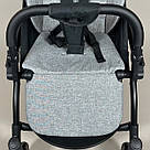 Підніжка-подовжувач 21 см для коляски Yoya 175 A+ колір Сірий 100213, фото 6