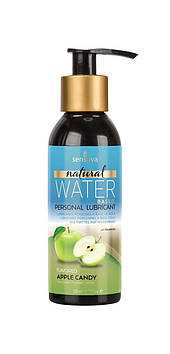 Змазка на водній основі Sensuva Natural Water-Based Apple Candy (125мл) без гліцерину та парабенів Bomba💣